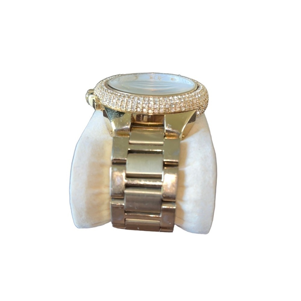 Authentic Michael KORS Oversized Camille Pavé Gold-Tone Watch - Picture 8 of 12